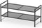 Simple Houseware 2-Tier Stackable Mesh Shoe Rack, Black