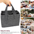 6 Bottle Wine Carrier Tote Reusable Grocery Bags for Travel Camping Picnic Wine Lover Vacation Picnic Dinner Party Storage Organizers Grey by OUNONA