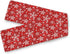 Winter Snowflake Red Table Runner, 70 Inches Christmas Snowflakes for Dining Table Kitchen Holiday Decor