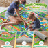 2 Packs 3'x4'/ 36"x48" Car Rug Play Mat for Kids Toy Cars, Road Traffic Playmat for Kid Bedroom, Non-Slip Machine
