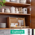 kiplant Counter, Bread Box for Kitchen Large Bamboo Bread Storage Container with Wavy Arcylic Door, Bamboo Wooden