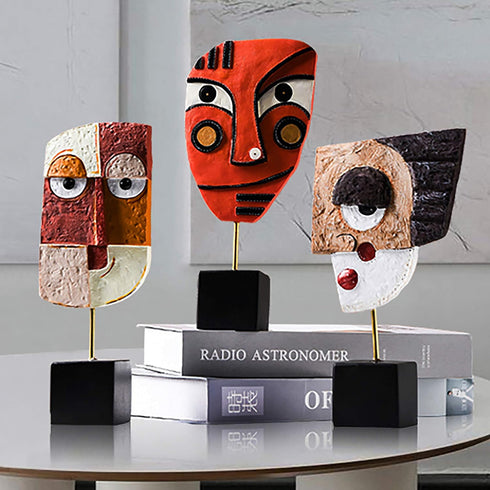 HCCMLOVE Harmony - Handcrafted Resin Abstract Sculpture for Modern Home Decor, Book Shelf, TV Stand, Living Room
