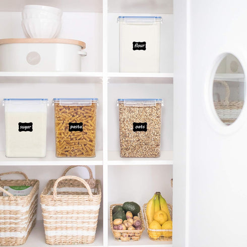 5.2L 175oz, 4 4 24 Vtopmart Large Food Storage Containers / Pieces BPA Free Plastic Airtight Canisters for Flour