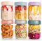 YUNCANG 6-pack Overnight Oats Containers with Airtight Lids, 16 oz Wide Mouth