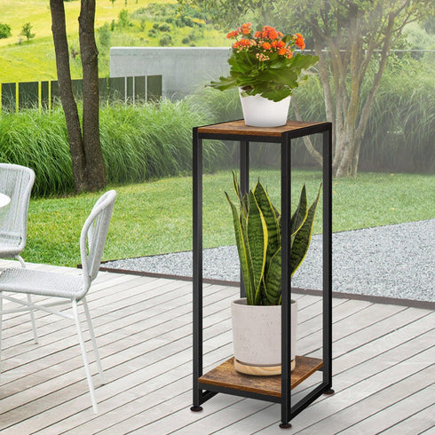 31.5'' Lilybud--lily Plant Stand Indoor, Tall Wood Plant Stands Heavy Duty Pedestal Stand for Indoor Outdoor, Modern