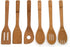Lipper International 826 Bamboo Wood Kitchen Tools, 6-Piece Set in Mesh Bag
