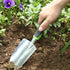 Yellow Gardening Shovel, Digging Trowel for Lawn Planting, Alloy Spade with Rubber Handle