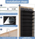 TAHAVICE 10-Tier 30 Closet, Large Size Over The Door Shoe Organizer, Holds Pairs Hanging Shoe Rack with Deep Pockets