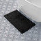 Laura Ashley Butter Chenille Bath Rug, Absorbent Shaggy Bathroom Mat, Non Slip Plush Carpet (20" x 34") Black