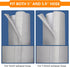 Portable AC Hose Insulation Sleeve Set of 2, Insulated Hose Cover Wrap for 5" & 5.9" Diameter Exhaust Hose, Light Gray