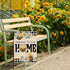Welcome to Our Home Bumble Bee Decorative Garden Flag, Spring Summer Daisy Buffalo Plaid Outdoor Decor 12×18