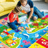 5X7 (78.7 59 INCH) FT Kids Rug for Playroom, Play Mat with ABC & Animals - Super Soft Non-Slip Crawling Rug for Baby