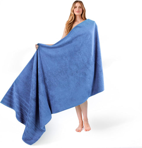 American Soft Linen 35x70 Jumbo Large Bath Towel, 600 GSM 100% Cotton