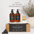 Set Counter Set FINESSY Modern Hand and Dish Soap Dispenser for Kitchen with Tray and Bamboo Brush, Kitchen Soap