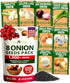 HOME GROWN 8 Onion Variety Mix 1600+ Heirloom Non-GMO Seeds for Planting,