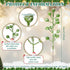 30 Geosar Pieces Artificial Christmas Berry Picks with Snowflake Glitter Holly Berry Stems for Christmas Tree Ornaments