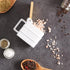 4.5x3.25x3.5" RSVP International White Stoneware Kitchen Collection, Salt Box