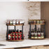 Set 2 2-Tier Countertop, SR22L2BR YATINEY Spice Rack, of Lazy Susan Organizer, Turntable Organizer, Rotating Spice Rack