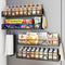 Mystozer 16.9 Inch Wide Large Capacity Magnetic Spice Rack for Refrigerator, 5