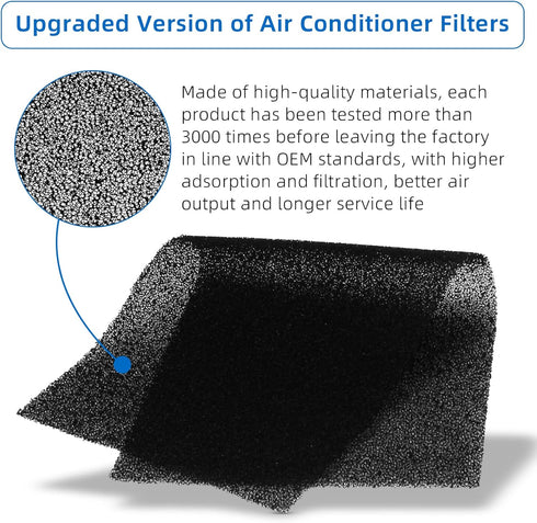 Pokin 2 Pack ARC-CF-14S Activated Carbon Filter Replacement for Whynter Portable Air Conditioner ARC-14S, ARC-14SH,