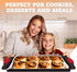 Set of 3 Premium Non-Stick Baking Sheets - Deluxe BPA Free Bakeware Pans with Easy to Clean Silicone Handles