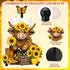 Summer Countertop Sunflower Highland Cow Paper Towel Holder Sunflower Floral Cattle Kitchen Bathroom Decor Farmhouse