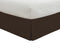 Lux Hotel Classic Tailored Bed Skirt, Pleated Styling, 14" Drop Length, Full, Chocolate