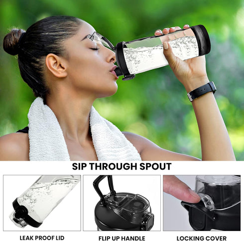 Total Chef Portable Blender for Smoothie and Shake - Mini Juicer Type-C USB Rechargeable Leakproof Travel Lid 20 oz