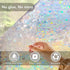 LEMON CLOUD Window Privacy Film - Decorative Stained Glass Window Stickers, Rainbow Cling Holographic, No Glue Frosted