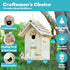 Rioychan 8.5in) Wooden Birdhouse Kit for Adults to Build, DIY Bird House Craft Kits to Paint, Adult Woodworking