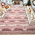 5x7 Feet Area Rugs for Living Room Bedroom,Pink and White Machine Washable Soft Fluffy Shaggy Indoor Rug, Floor Carpet