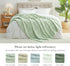 Amlie Cozy 88"x90", Home Luxury Striped Faux Fur Throw Blanket for Bed Queen Size, Soft Fuzzy Fluffy Plush Gift