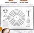 Silicone Pastry Mat - Baking Mat for Rolling Out Dough, 20''(W) x 28''(L), Black Fondant Mat