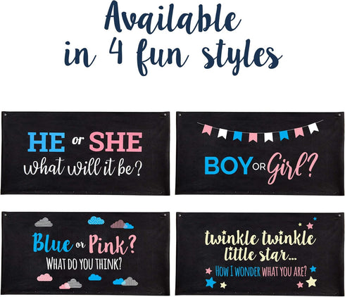 Gender Reveal Balloon Drop Bag, Twinkle, Twinkle Little Star