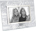 Malden International Designs Sisters Picture Frame, Mirrored Glass with Silver Metal Inner Border, 4x6, Clear