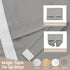 Small French Curtain Tricia Door Curtain, Thermal Insulated Tie Up Shades for French Doors, Silver Grey