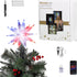 Smart 9.85'' Christmas Star Tree Topper Lighted Plug in, 3D Outdoor Foldable