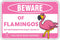 Venicor Flamingo Sign, 8 x 12 Inches Aluminum, Pink Flamingo Gifts for Women, Outdoor Wall Decor.