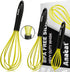 Anaeat Silicone Whisk, Thick Stainless Steel Wire Inner Heat Resistant Kitchen Whisks for Non-Stick Cookware