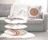 ISANOU Nursery,18x18 Inch Set 4 Kids Playroom Decor,Boho Sun Alphabet Throw Pillow Covers,Kids Reading Nook Decor