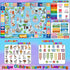 3x5, ABC Rug with Alphabet Animals Numbers Shapes, Kids Rugs for Playroom Non Slip Educational Area Rug for Bedroom