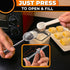 304 Flour Shaker Duster Stainless Steel Flour Duster for Bread Baking with Spring Handle Cocoa, Cinnamon, Spices