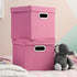 Household Essentials Cube Set with Lids, Pink, 2-Pack by Household Essentials