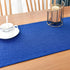 36 inches 13x36 Inch Farmhouse Rustic Table Runner Blue Faux Linen Double Layer Table Runners Thick Reversible Short