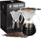 Bean Envy Pour Over Coffee Maker - 5 Cup Borosilicate Glass Carafe with Rust Resistant Stainless Steel Filter