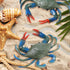 6 Inch RAYNAG Fake Plastic Blue Crab, Simulated Sea Animal Crab Figurine for Aquarium, Home Party Decor