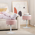 360 ACEQLYT Vanity Stool with Storage, High-Density Non-Sagging Foam Makeup Chair, Height Adjustable Swivel Ottoman