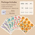 8 Pack Flower Swedish Dishcloths for Kitchen with 3 Clips, 9 Classified Labels, Reusable, Washable, Biodegradable,