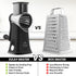 Zulay Rotary Cheese Grater, 5 Blade Cheese Shredder - Manual Hand Crank Cheese Grater with Reinforced Suction & 5
