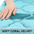 OLANLY Memory Foam Bath Mat Rug 30x20, Ultra Soft Non-Slip Absorbent Bathroom Rug for Shower, Sky Blue